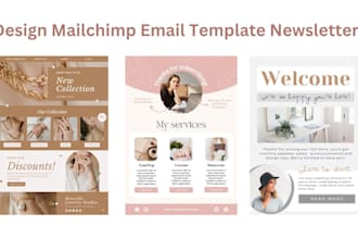 design mailchimp email template newsletter professionally