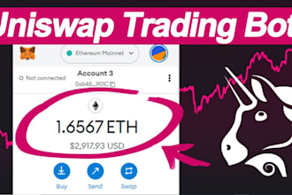 setup ethereum uniswap bot, pancakeswap bot, dex bot on eth, sol, bsc