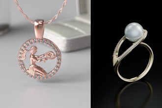 render jewelry concept design in 3d and jewelry digital modeling