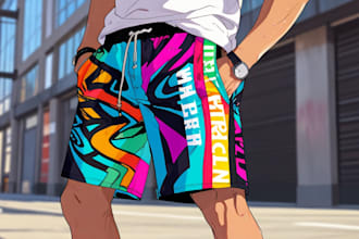 design viral mesh shorts streetwear shorts and pants for you
