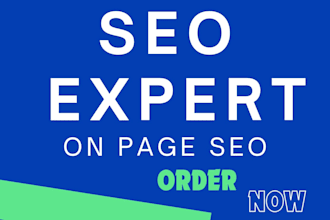 do on page SEO optimization to increase the website organic traffic
