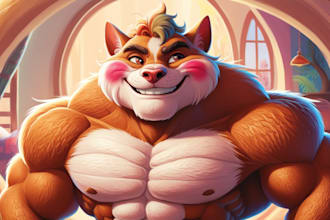 draw wonderfull furry or bara art for you