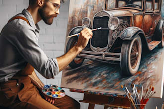 paint a portrait of your car for you