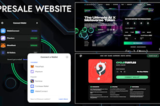 create ico presale website with presale smart contract integration