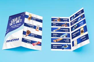 design modern menu, flyer and print marketing