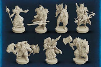 custom world of warcraft 3d miniatures 3d figures 3d warhammer for 3d printing