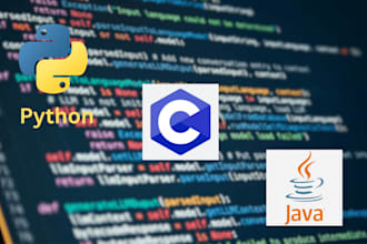 create and edit your python, c and java programming projects