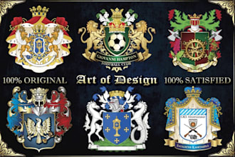 design luxury regal heraldic family crest coat of arms logo