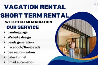 design vacation rental website short term rental website vacation website