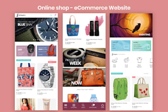 make online shop website to sale products