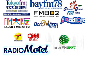 promote your music and advertise on japanese and  brazil radio