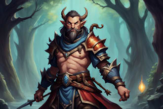 create a dnd art and d and d character for you