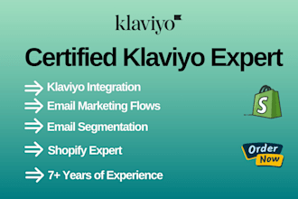 setup advanced klaviyo email marketing flows for shopify ecommerce