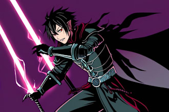 draw fantasy scifi custom characters and concept