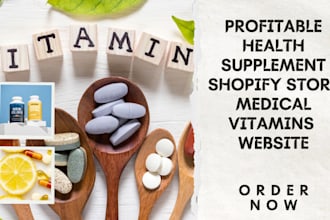built health supplement healthcare medical nutrition vitamins shopify store