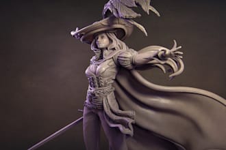 do 3d action figure, 3d toys, 3d figurine, 3d miniatures, stl for 3d printing