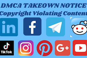 send dmca takedown notice to remove leaked,illegal and copyright content