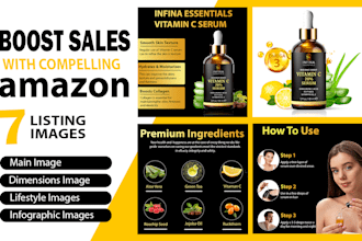do amazon product listing images design,infographic pictures,main photos editing