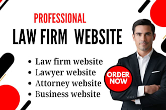create attorney, legal, cleaning, SEO word website and business website