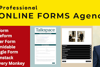 create stunning typeform, jotform, custom forms, paper form