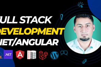develop asp dot net core with angular and oracle and my sql