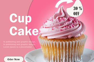 create uniqe  food poster design