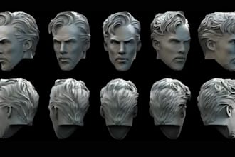 sculpt 3d head, 3d toy, 3d miniature, action figure, 3d animal for 3d printing