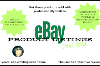 write a fantastic ebay product description