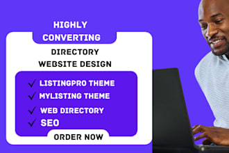 design excellent directory website using mylisting, listingpro website