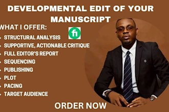 be your developmental editor for your manuscript, story, book and novel