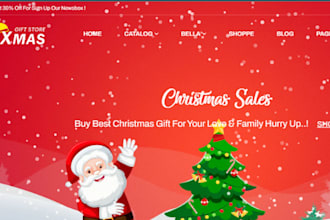 design christmas shopify halloween store black friday website dropshipping store