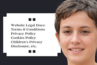 be your contract lawyer for privacy policy and terms and conditions