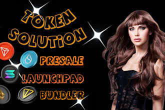 do token lanuch, presale staking launchpad on solana