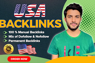create USA backlinks from unique domains for your website