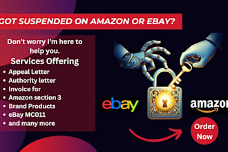 provide you letter of authorization to appeal amazon or ebay