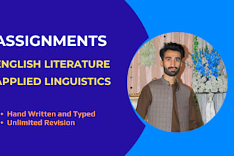 assist you in literature and linguistics assignment