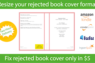 resize book cover, ebook cover