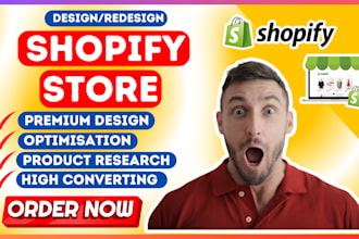 design redesign custom shopify store shopify dropshipping store shopify website