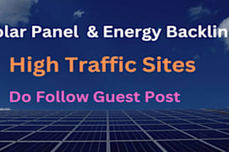 do solar energy guest post on high da blog