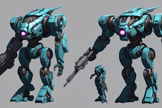 draw sci fi, mecha design, fantasy character design