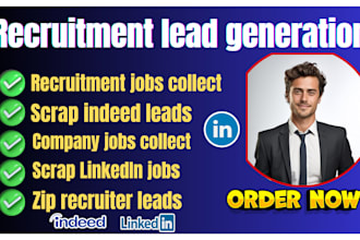 collect recruitment leads from indeed, linkedin