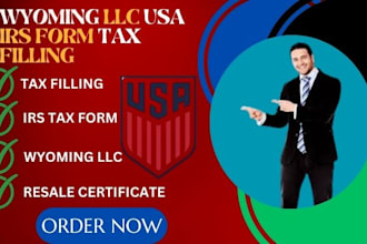 set up wyoming llc USA irs form tax filing resale certificate