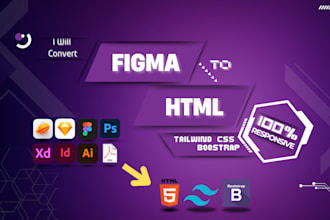 convert figma to html bootstrap responsive