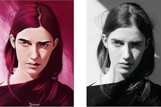 trace your image into cartoon portrait for gifts