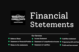 prepare income statement, balance sheet and cashflow as per ifrs