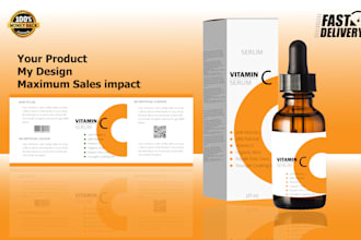 design cosmetic packaging, food label design supplement, soda, beer label design