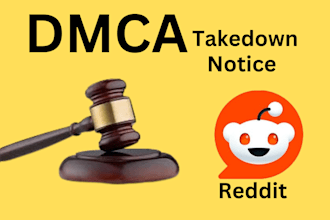 remove takedown infringing leaked copyright content from reddit under dmca