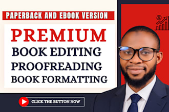 do professional book editing, proofreading, formatting for self help book