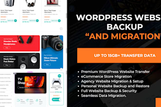 migrate, backup, clone, transfer your wordpress website to new host or domain