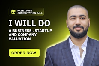 do a certified business , startup and company valuation